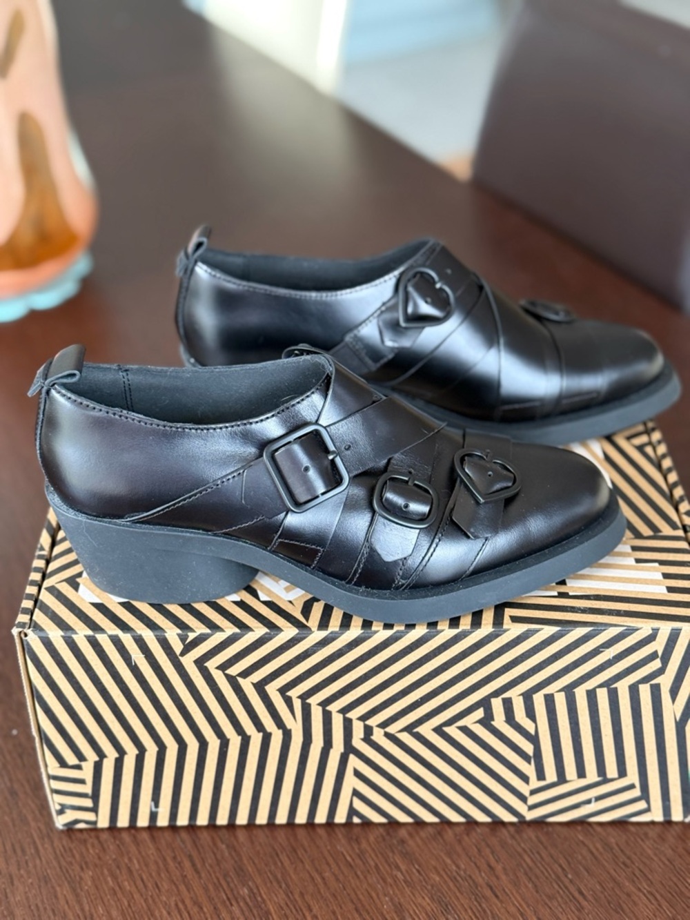 Camper Twins Black leather women’s shoes (size 37) - Picture 11 of 12